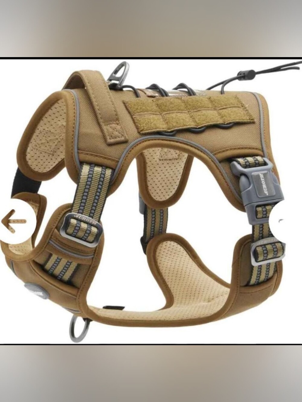 Tactical Dog Harness - Coyote Brown -Small